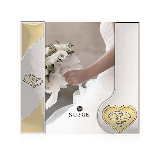 Μοντέρνα κορνίζα  με Σχέδιο Wedding 25 Years