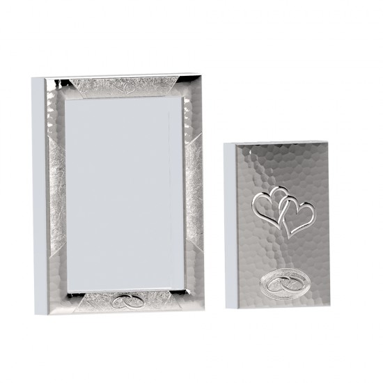 Μοντέρνο σετ Στεφανοθήκης και Πλακέτας με καρδιές