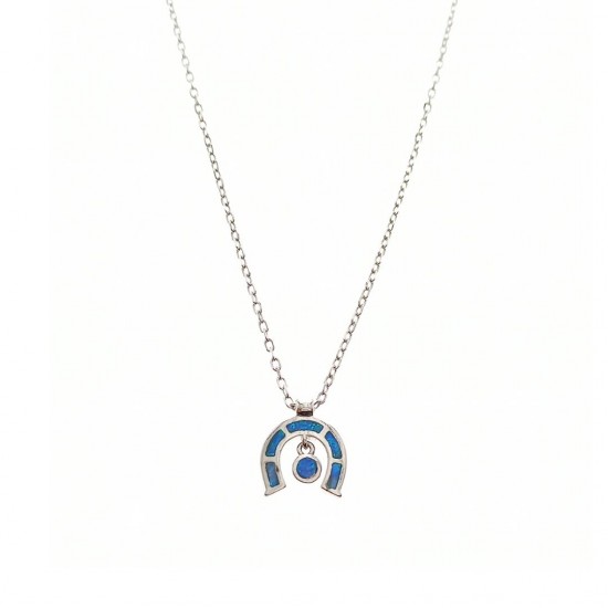 Γυναικείο Κολιέ Opal από Ασήμι 925