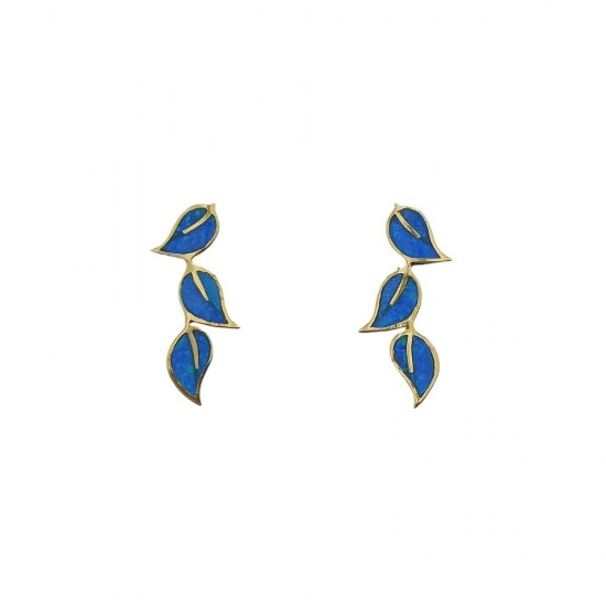 Σκουλαρίκια με Opal Πέτρα από Ασήμι 925