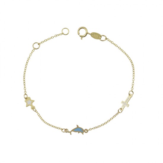 Παιδικό Βραχιόλι από Χρυσό 14Κ