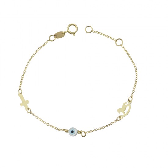 Παιδικό Βραχιόλι από Χρυσό 9Κ