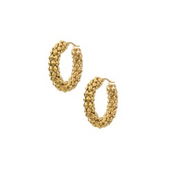 Σκουλαρίκια Κρίκοι Σκαλιστοί από Ατσάλι