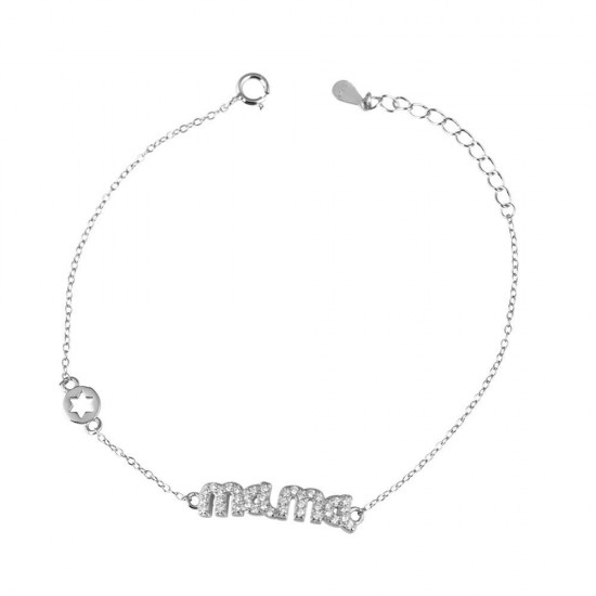 Βραχιόλι Μαμά από Ασήμι 925