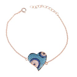 Βραχιόλι Καρδιά από Ασήμι 925