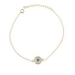 Βραχιόλι Μάτι από Ασήμι 925