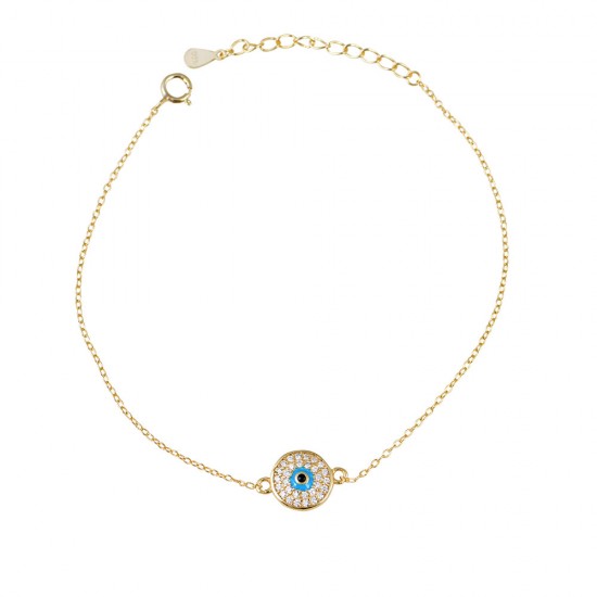 Βραχιόλι Μάτι από Ασήμι 925