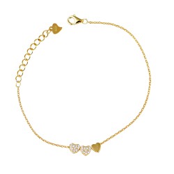 Βραχιόλι Καρδιά από Ασήμι 925