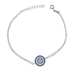 Βραχιόλι Μάτι από Ασήμι 925