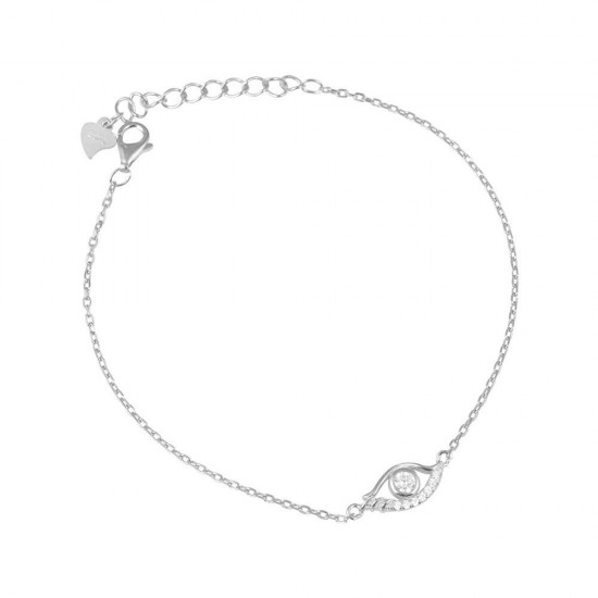 Βραχιόλι Μάτι από Ασήμι 925