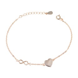 Βραχιόλι Καρδιά από Ασήμι 925