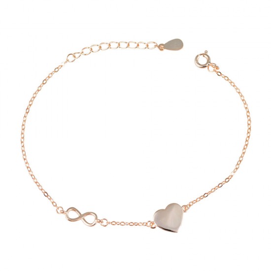 Βραχιόλι Καρδιά από Ασήμι 925