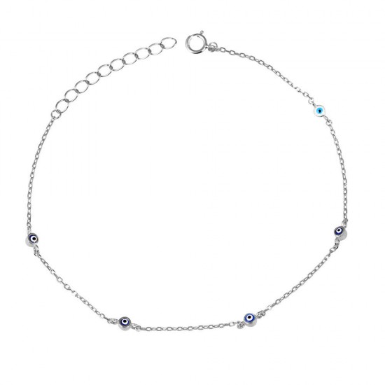 Βραχιόλι Μάτι από Ασήμι 925