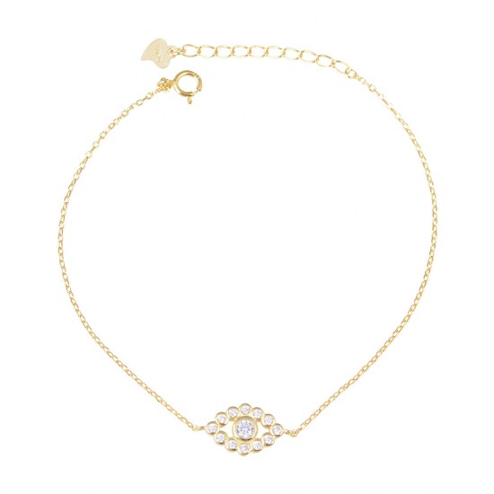 Βραχιόλι Μάτι από Ασήμι 925