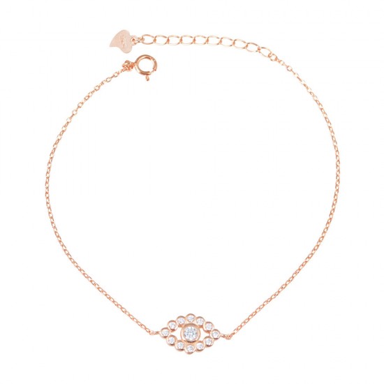 Βραχιόλι Μάτι από Ασήμι 925