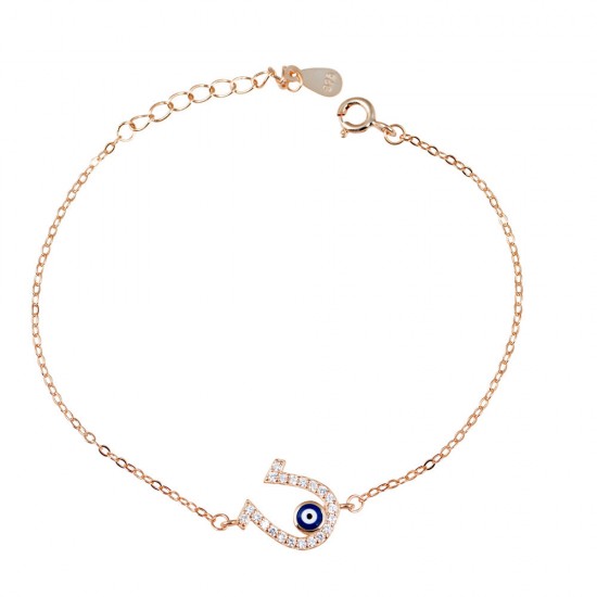 Βραχιόλι Μάτι από Ασήμι 925