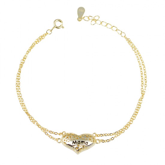 Βραχιόλι Μαμά από Ασήμι 925