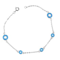 Βραχιόλι Μάτι από Ασήμι 925