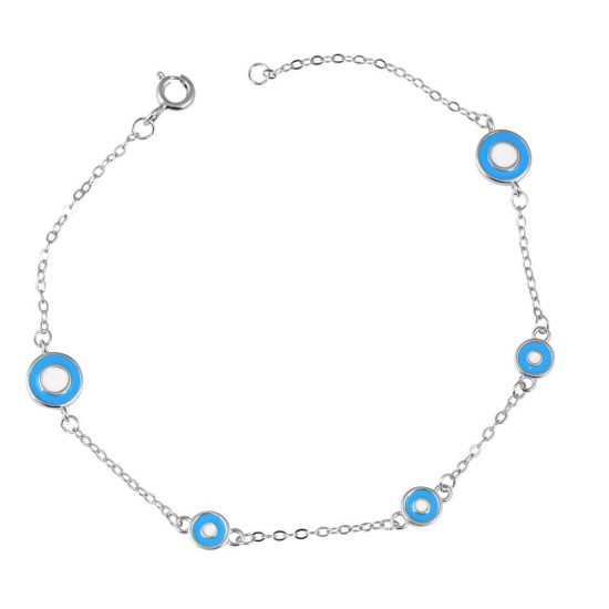 Βραχιόλι Μάτι από Ασήμι 925