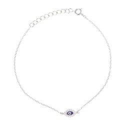 Βραχιόλι Μάτι από Ασήμι 925