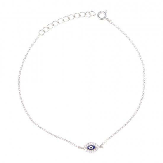 Βραχιόλι Μάτι από Ασήμι 925