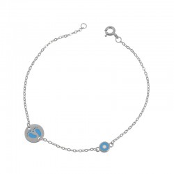 Παιδικό Βραχιόλι Πατούσα από Ασήμι 925