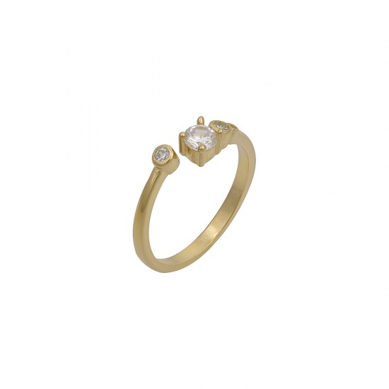 Δαxτυλίδι Bypass από Ασήμι 925