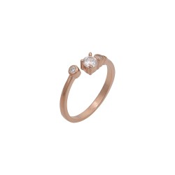 Δαxτυλίδι Bypass από Ασήμι 925