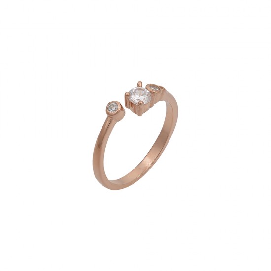 Δαxτυλίδι Bypass από Ασήμι 925