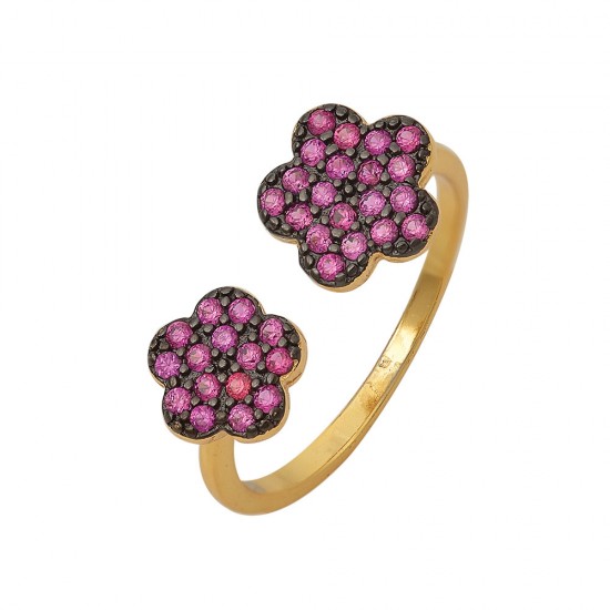 Δαχτυλίδι Λουλούδι από Ασήμι 925