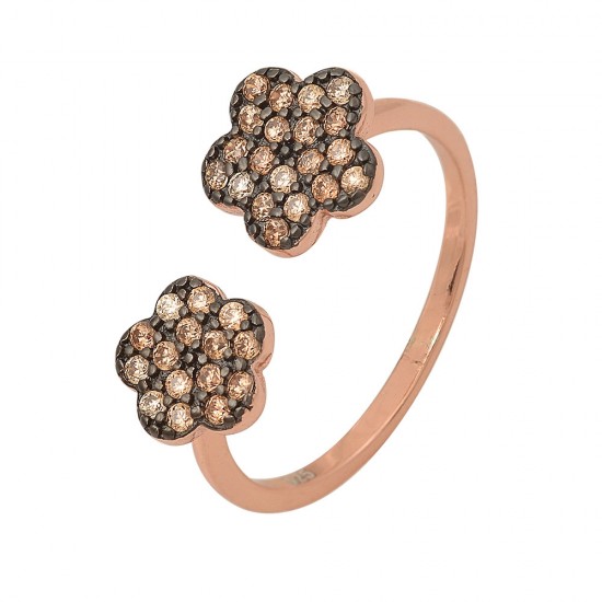 Δαχτυλίδι Λουλούδι από Ασήμι 925