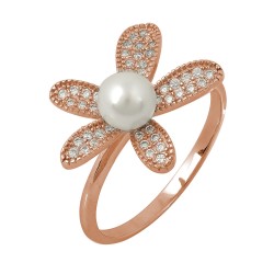 Δαχτυλίδι Πέρλα από Ασήμι 925