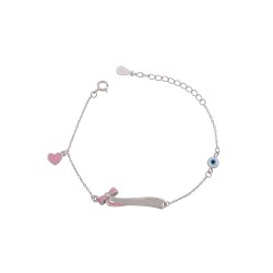 Παιδικό Βραχιόλι Ταυτότητα από Ασήμι 925