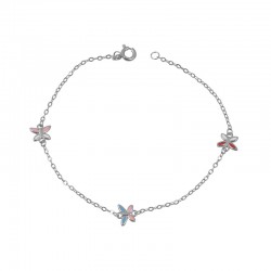 Παιδικό Βραχιόλι Πεταλούδα από Ασήμι 925