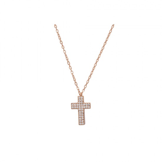Κολιέ Σταυρός από Ασήμι 925