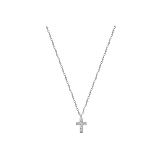 Κολιέ Σταυρός από Ασήμι 925