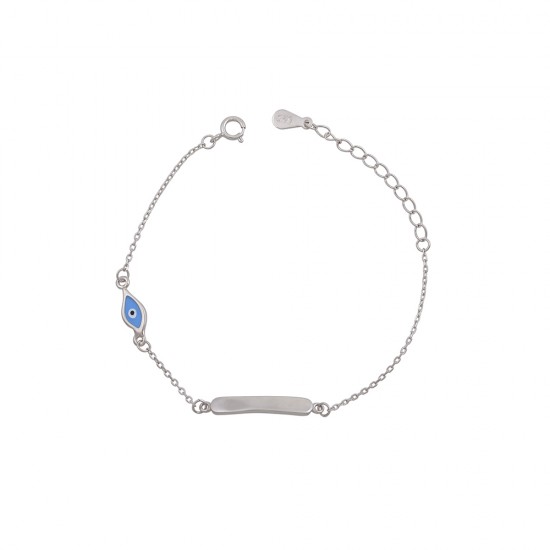 Παιδικό Βραχιόλι Ταυτότητα από Ασήμι 925