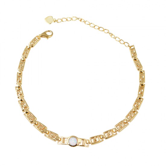 Βραχιόλι με Opal Πέτρα από Ασήμι 925