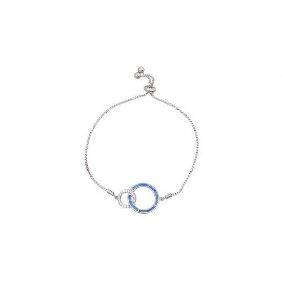 Βραχιόλι Κρίκος με Opal Πέτρα από Ασήμι 925
