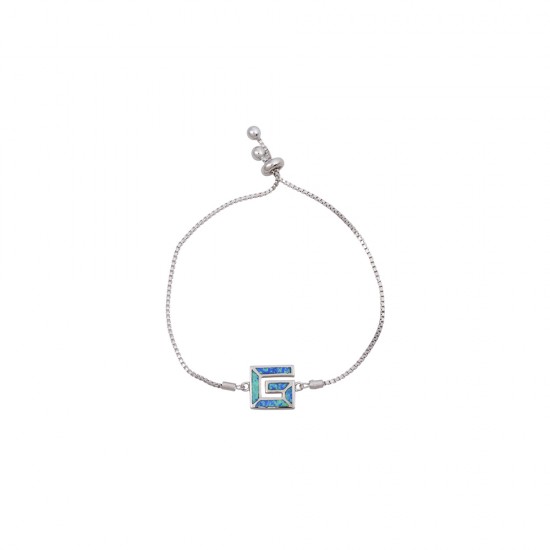 Βραχιόλι Σπείρα με Opal Πέτρα από Ασήμι 925