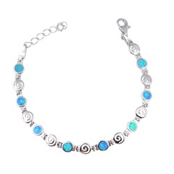 Βραχιόλι  με Opal Πέτρα από Ασήμι 925