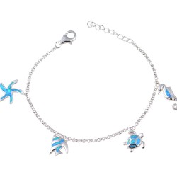 Βραχιόλι με Opal Πέτρα από Ασήμι 925