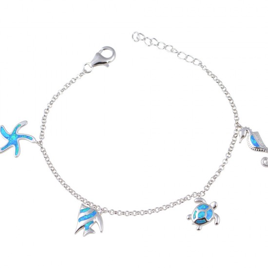 Βραχιόλι με Opal Πέτρα από Ασήμι 925