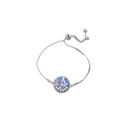 Βραχιόλι Δέντρο με Opal Πέτρα από Ασήμι 925