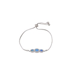 Βραχιόλι  με Opal Πέτρα από Ασήμι 925
