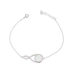 Βραχιόλι  με Opal Πέτρα από Ασήμι 925