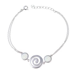Βραχιόλι  με Opal Πέτρα από Ασήμι 925