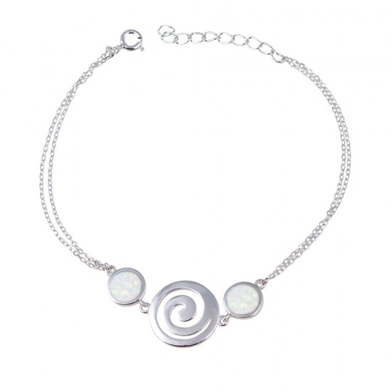 Βραχιόλι  με Opal Πέτρα από Ασήμι 925