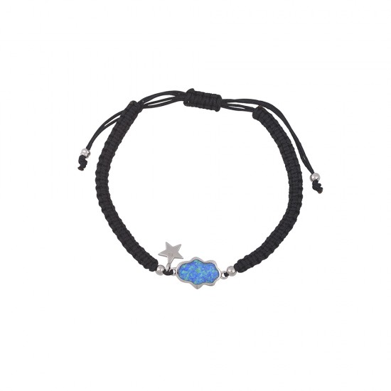 Βραχιόλι Χέρι της Φατιμά με Opal Πέτρα από Ασήμι 925