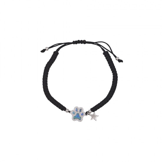 Βραχιόλι Πατουσάκι με Opal Πέτρα από Ασήμι 925